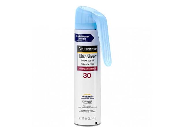 Ultra Sheer Body Mist Sunscreen SPF 30 de Neutrogena (7 € aprox).