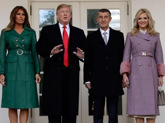 Melania y Donald Trump con el presidente checo, Andrej Babiš y su mujer, Monika Babisova./Gtres