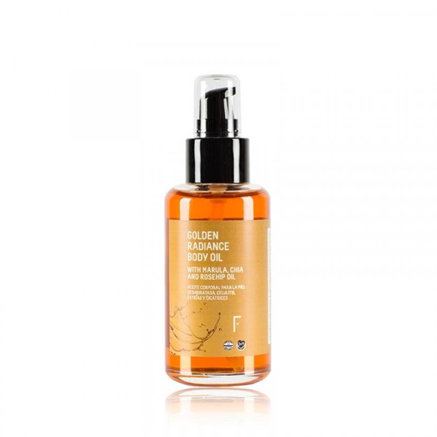 1. Golden Radiance Body Oil: