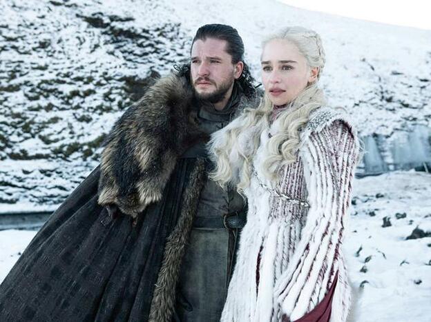 John Snow y Daenerys Targaryen, dos de los personajes de la serie 'Juego de tronos'./D.R.