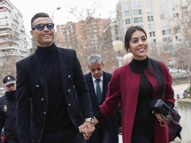 Cristiano Ronaldo y Georgina Rodríguez en Madrid./GTRES-