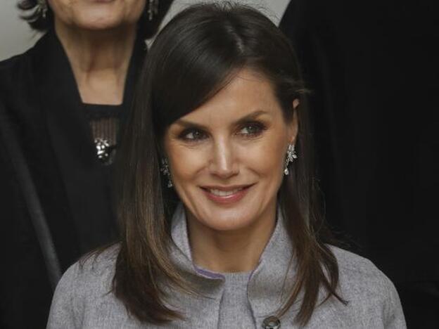 Pincha en la foto para ver las opciones más baratas para copiar el vestido agotado de la Reina Letizia./gtres