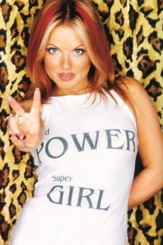 Gery Halliwell, de las Spice Girls, con las mechas 'chunky' de los 90.