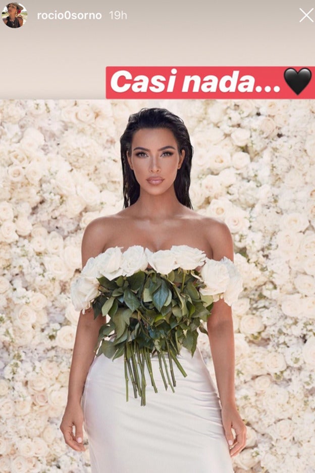 El vestido que le ha quitado el aliento a Rocío Osorno es de Kim Kardashian.