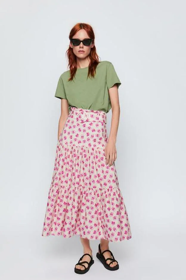 colgante Comida sana Juguetón Estas son las faldas de flores que Zara quiere que lleves esta primavera |  Mujer Hoy