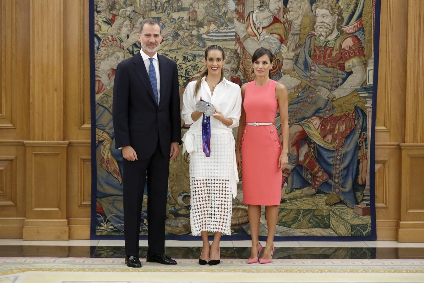 Letizia y su polémico 'vestido Melania'