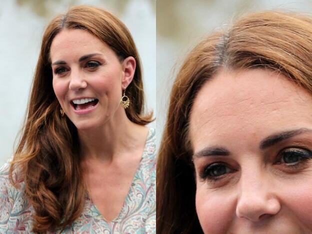 Kate Middleton ha lucido su melena natural con una raíz blanca en su última aparición pública.