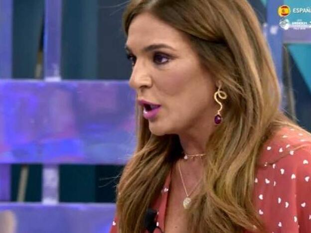 Raquel Bollo enfadada en 'Sálvame' carga contra todos los que hablan de su hija Alma