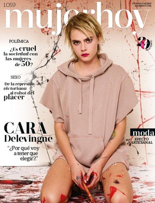 Cara Delevingne, dinamita pura en la portada de Mujerhoy