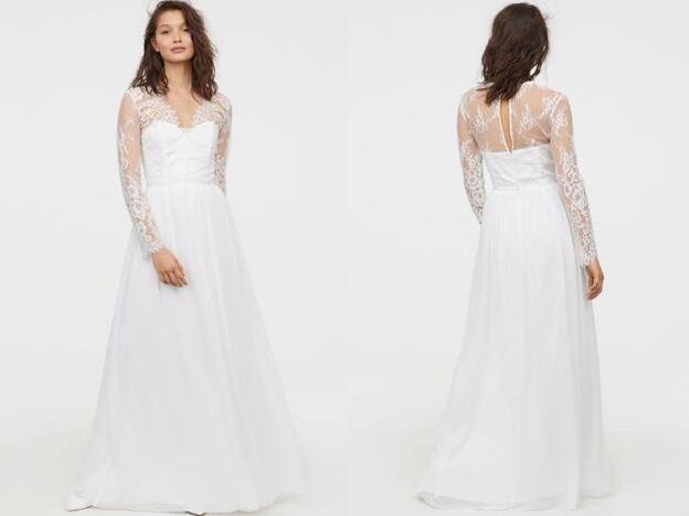 Este vestido de novia de H&M cuesta 199 euros.