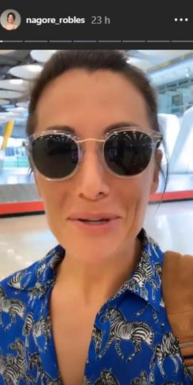 Nagore Robles publicaba un video explicando el suceso que le había pasado nada más aterrizar en España.