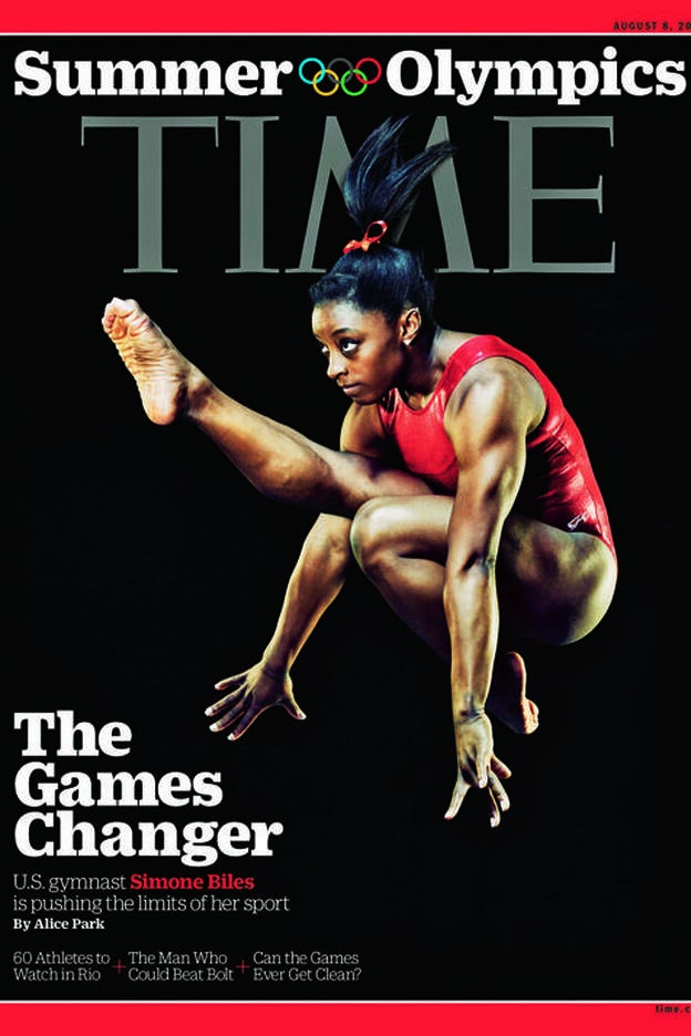 Simone Biles en la portada del Time.