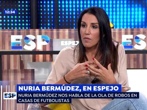 Nuria Bermúdez reaparece en televisión en 'Espejo Público'./antena 3.