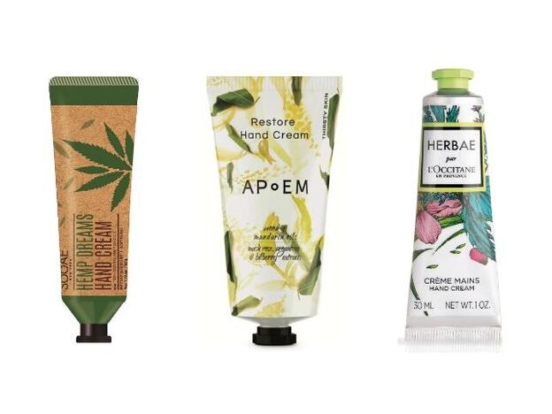 1. Hemp Dreams Hand Cream de Sooae (8,55 €) En Sephora. 2. Restores Hand Cream de APoEM (19 €). 3. Herbae Crema de Manos de L’Occitane (8 €).