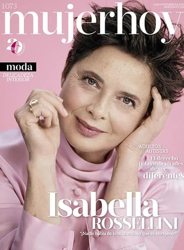 Isabella Rossellini, impactante en la portada de Muerhoy
