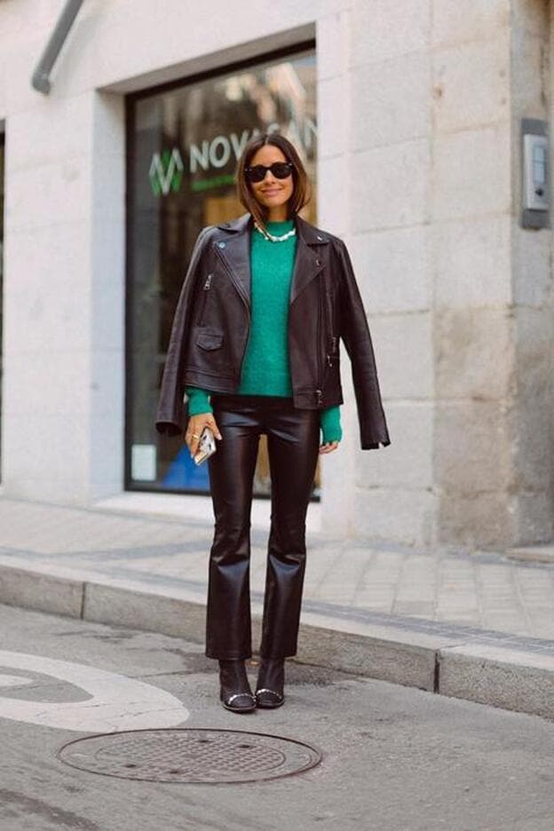 María Fernández-Rubíes lleva los pantalones de efecto piel Zara que hacen cuestan menos de 20 euros | Mujer Hoy
