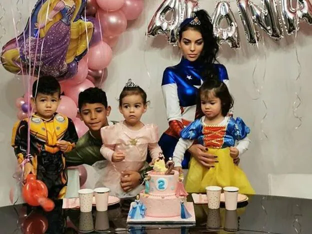  El cumpleaños temático de la hija de Cristiano Ronaldo y Georgina Rodríguez