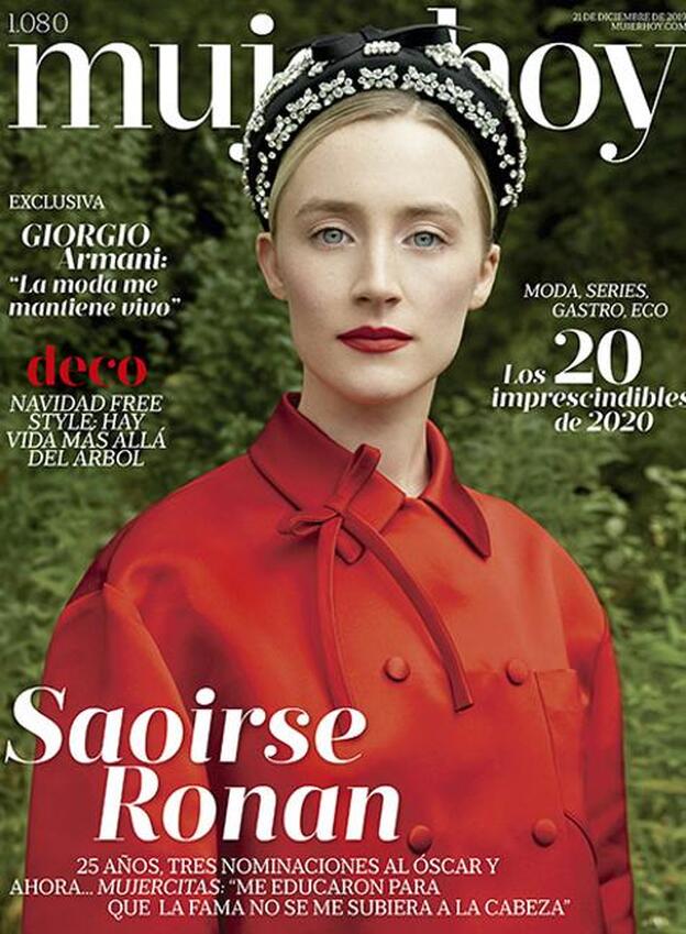 Celebramos la Navidad con Saoirse Ronan en la portada de Mujerhoy