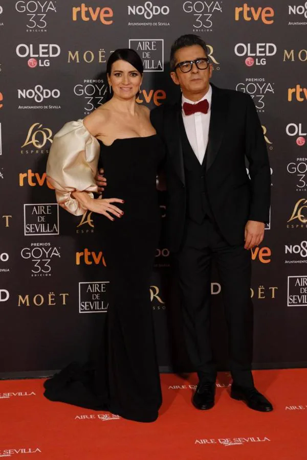 Parejas en la alfombra roja de los Goya 2019: Silvia Abril y Andreu Buenafuente.