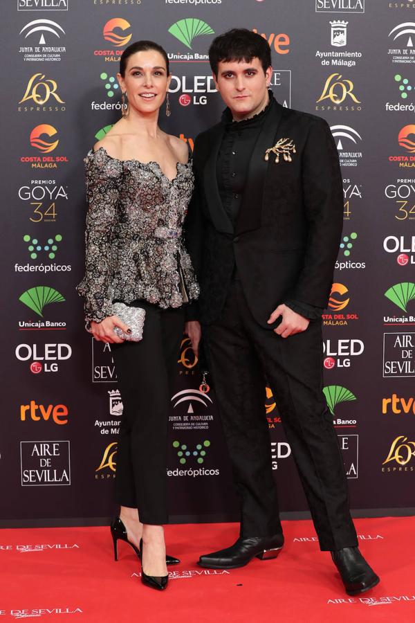 Parejas en la alfombra roja de los Premios Goya 2020: Raquel Sánchez Silva y Palomo Spain