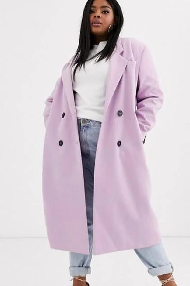 Comprobado: un abrigo lila sienta bien en cualquier talla | Mujer Hoy