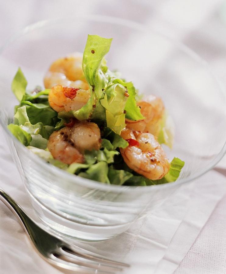 Ensalada de gambas