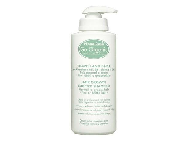 Go Organic Champú Anti-Caída para cabellos normales a grasos de +Farma Dorsch (39 €).