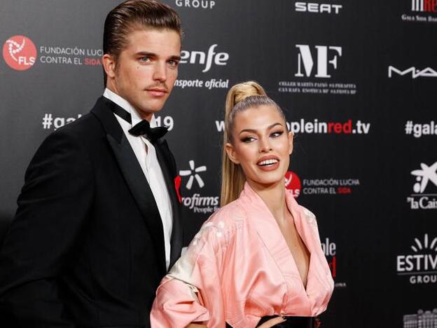 Jessica Goicoechea habría señalado a su pareja, River Viiperi, como el autor de la paliza que recibió el viernes y por la que el modelo fue detenido. Pincha sobre la foto para ver las parejas que comenzaron a salir en 2019./gtres.