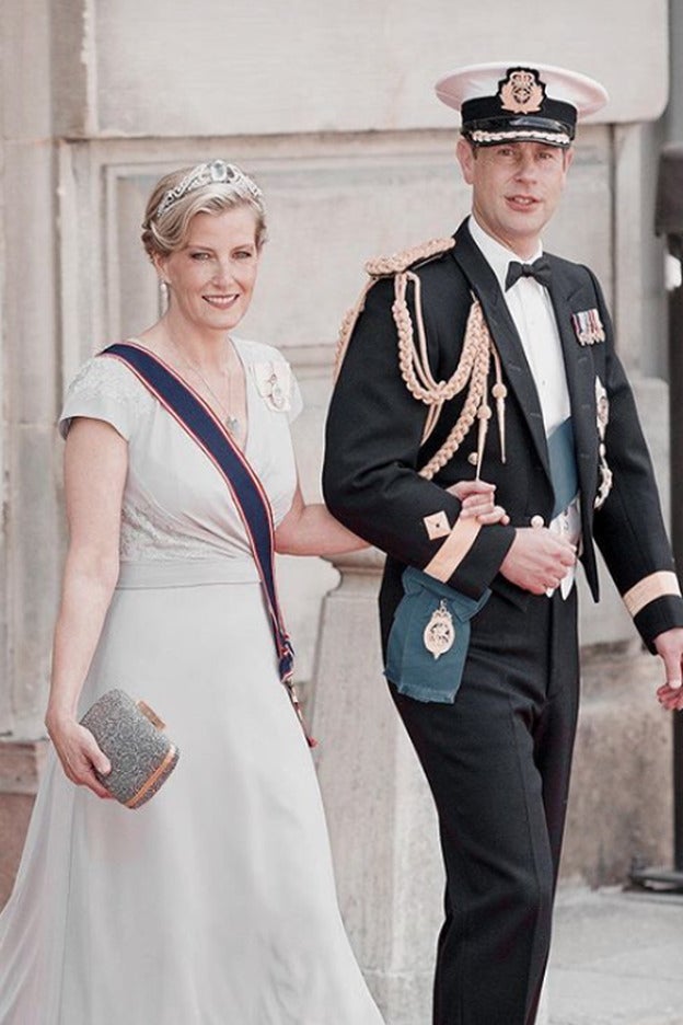 Sofía y Eduardo, condes de Wessex, en un evento de gala.