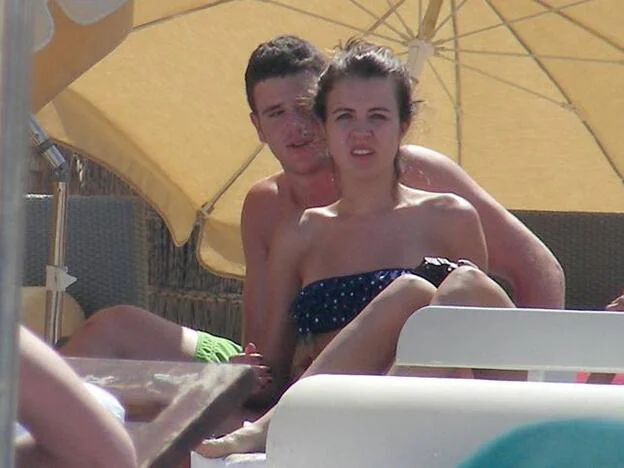 Álex y Andrea en Ibiza en aquel verano de amor.