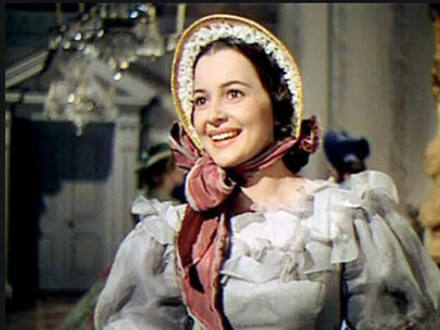 Olivia de Havilland en una imagen de 'Lo que el viento se llevó'.