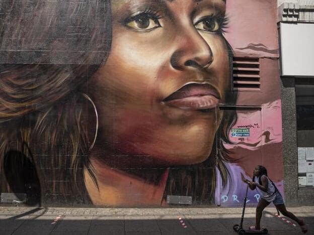 Mural dedicado a Michelle Obama en Brixton (Reino Unido).