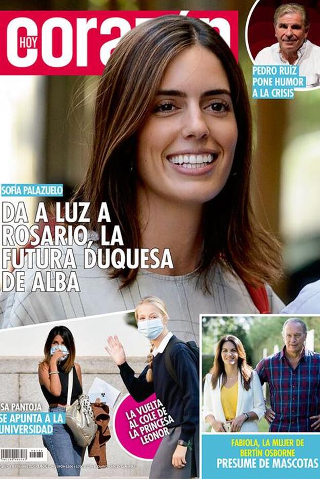 La llegada de la primera hija de los duques de Huéscar, portada de 'Hoy Corazón'. Pincha sobre la foto para ver las famosas que han sido o serán madres este 2020./dr.