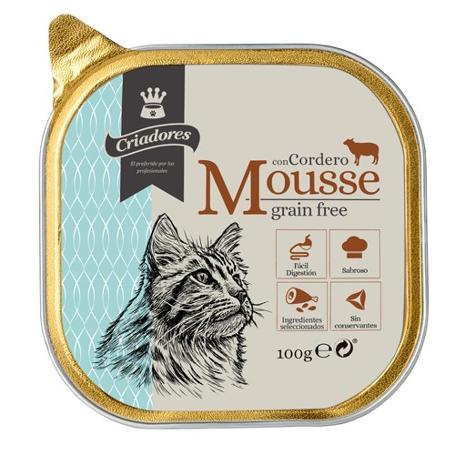 CRIADORES: MOUSSE GRAIN FREE CON CORDERO PARA GATOS