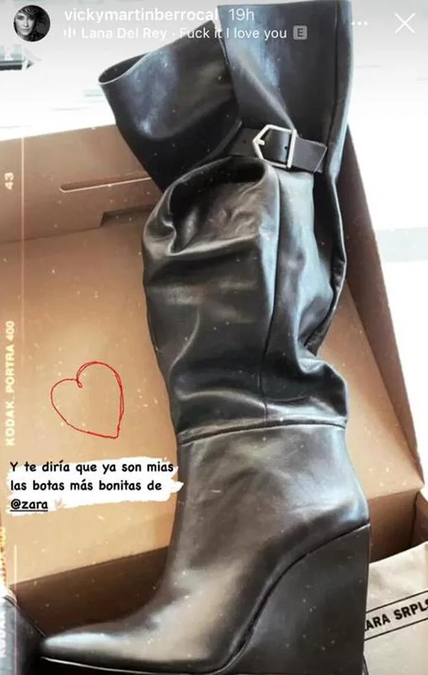 si Mejorar azúcar Vicky Martín Berrocal ya tiene botas negras favoritas y son estas altas de  Zara con tacón cómodo | Mujer Hoy