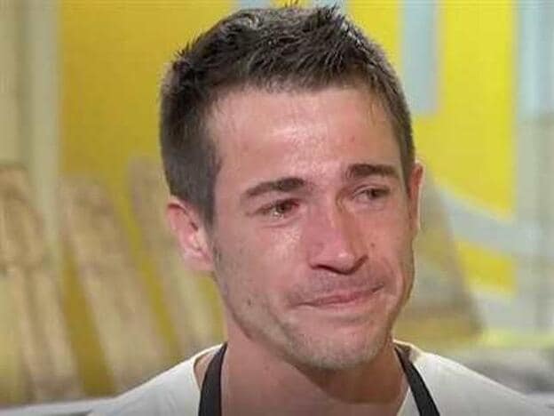Juan José Ballesta entre lágrimas tras su expulsión de 'MasterChef Celebrity'.