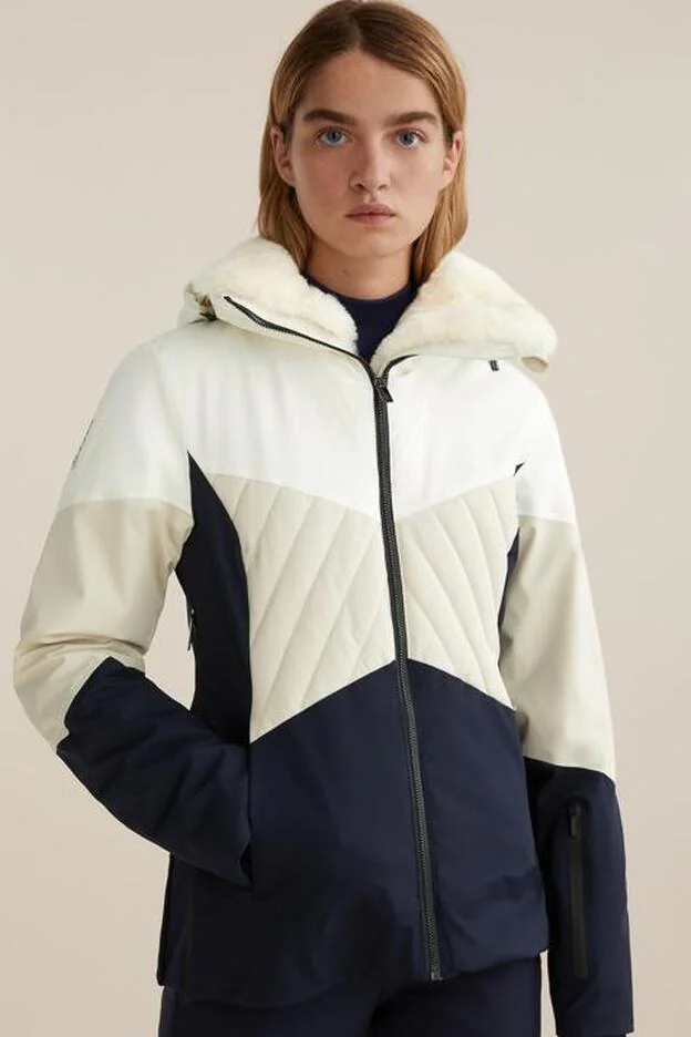Esta chaqueta de esquí de Oysho es tan bonita y calentita que querrás combinarla hasta con tus mejores vaqueros Mujer Hoy