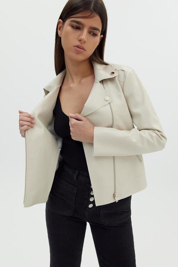 Giacca Springfield Biker In Antelope Frange – Donna – Caldo E Stile