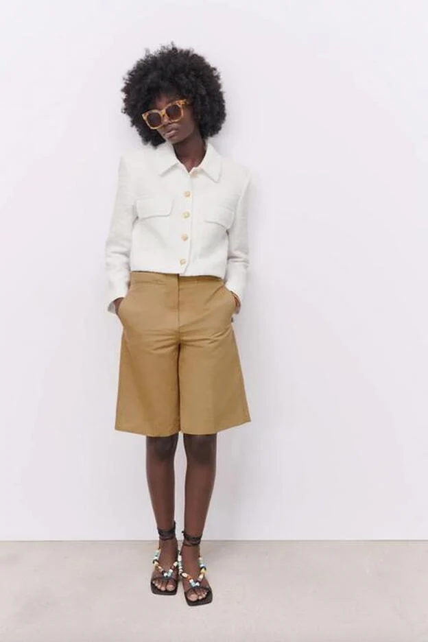 Pebish Telemacos Decimal La chaqueta cropped de Zara perfecta para tus total looks en blanco que va  a elevar cualquier estilismo con vaqueros | Mujer Hoy