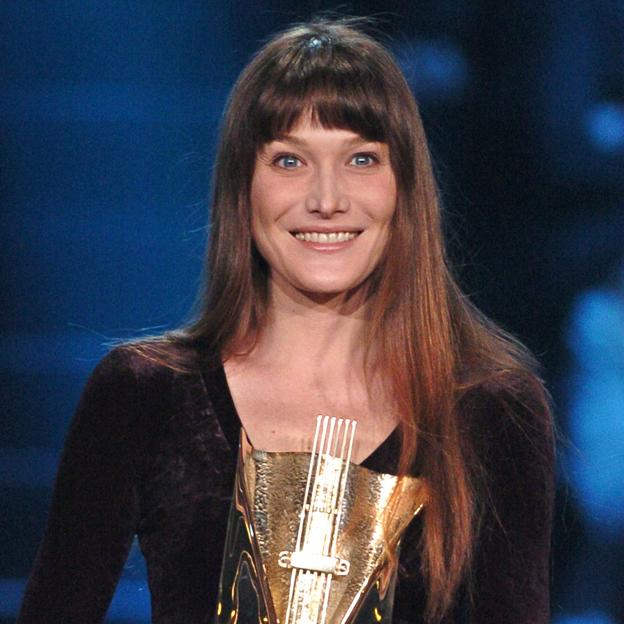 Carla Bruni en la entraga de los premios Victoires de la Musique en 2004.