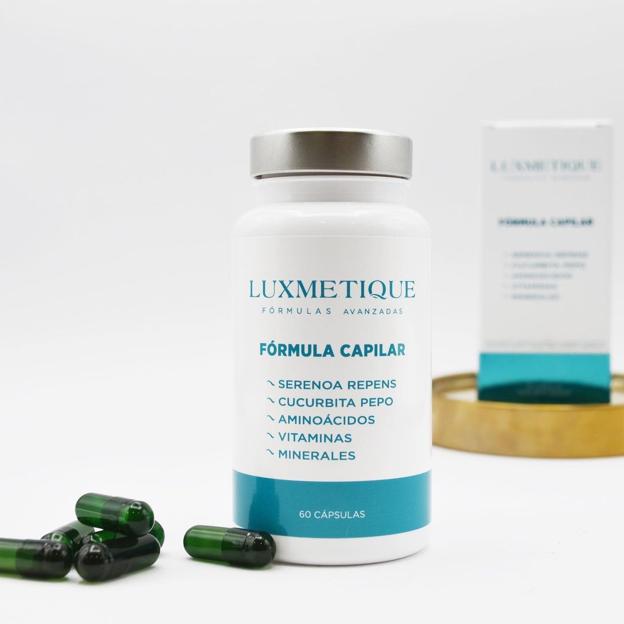 Vitaminas para fortalecer el cabello de Luxmetique (34,99 euros).