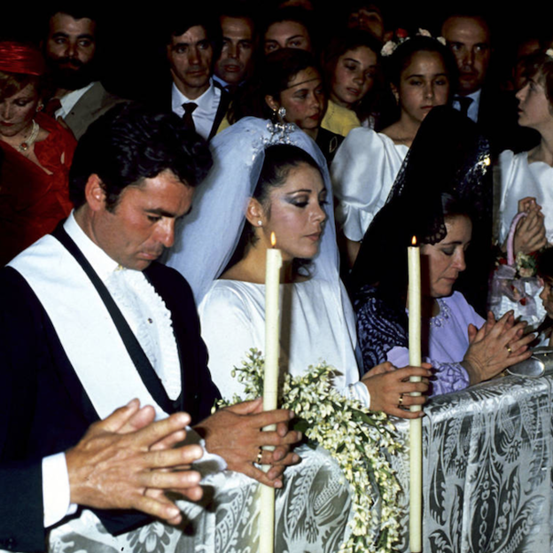 Paquirri, Isabel Pantoja y doña Ana, el día de la boda de su hija.