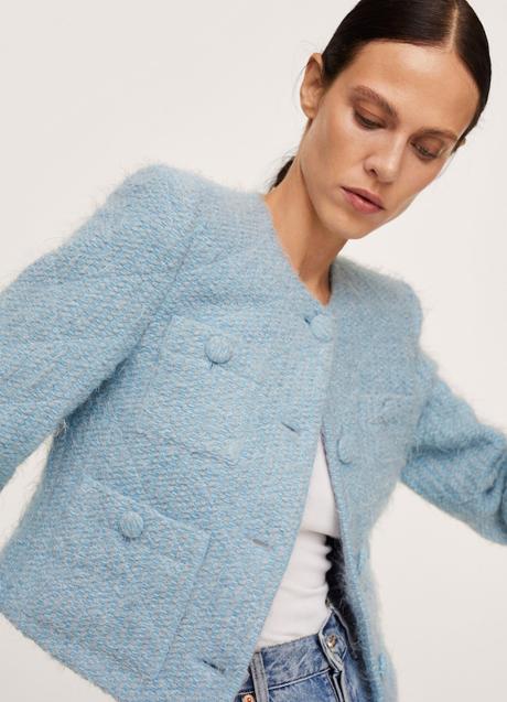 Las chaquetas de tweed de Mango son todo que necesitas para un look con pantalones impecable | Mujer
