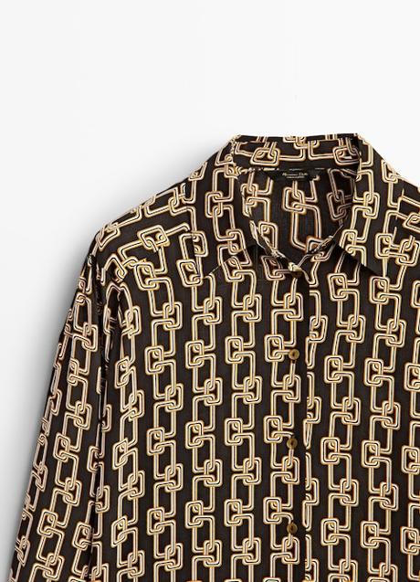 social representación cura Massimo Dutti recupera el estampado de cadenas para un vestido y una camisa  que son perfectas para un look de oficina impecable | Mujer Hoy