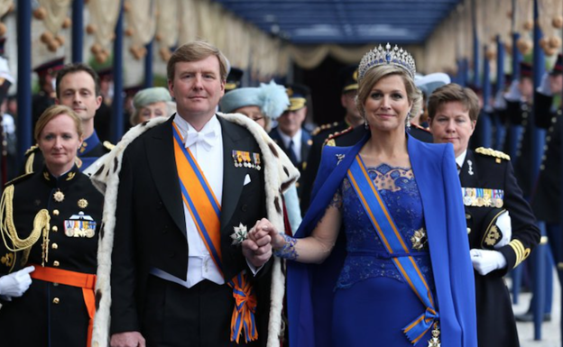 Los Orange-Nassau, en la coronación del rey Guillermo en 2013.