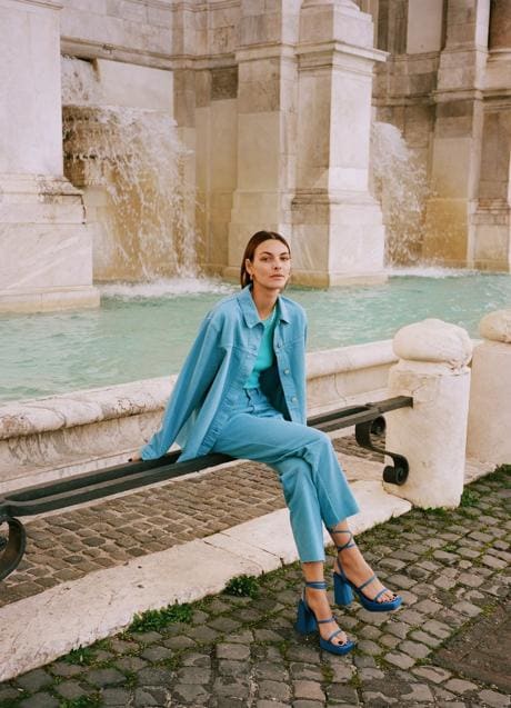 crédito bicicleta petróleo Todo al azul! el look perfecto de Zara para sumarse al color estrella de la  primavera | Mujer Hoy