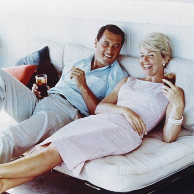 Doris Day con Rock Hudson, con quien formó una de las parejas cinematográficas más populares de Hollywood.