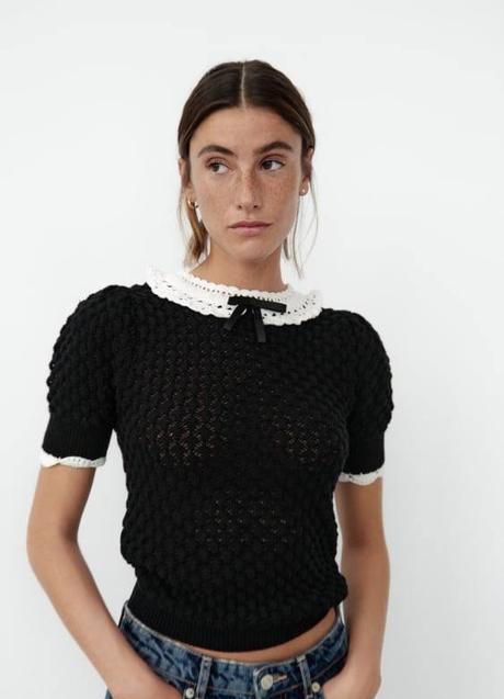 Este jersey de Zara queda genial con vaqueros y bailarinas