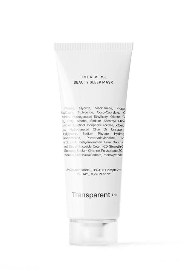 Mascarillas antiedad intensivas: Time Reverse Beauty Sleep Mask de Transparent Lab