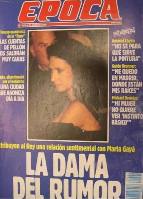Revista donde apareció Marta Gaya como «la dama del rumor»